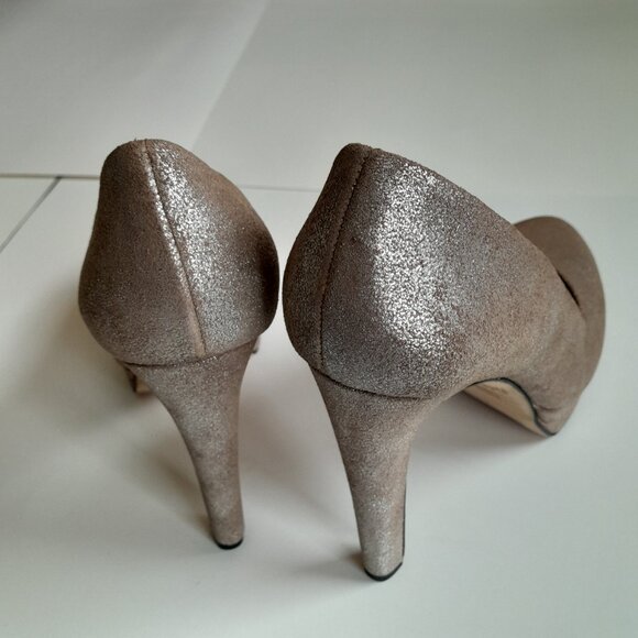 Diesel Women’s 'Melrose' Ashly Platform Leather Heels Brown/Silver Size US 7.5 - Picture 14 of 15